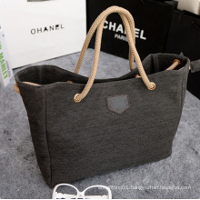 Wholesale Custom Print Logo Casual Black Shopping Bags